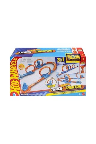 Jdw39 Hot Wheels Track Creator Triple Loop Speed Kit Çok Renkli