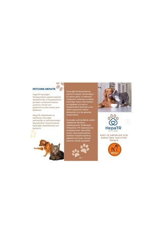 Petcore Hepatr Kedi Ve Köpekler İçin Premix Takviye Karaciğer Destek Ürünü