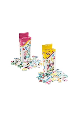 Dıy Toy Manyetik Harfler ve Sayılar 2 Li Set Eğitici Magnet Set