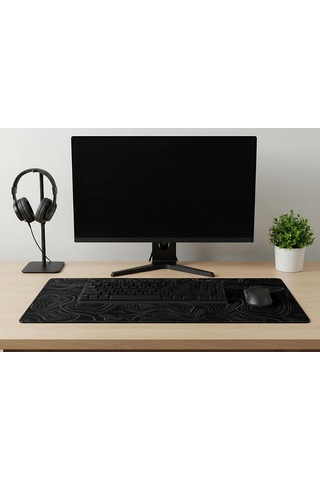 Miaxtreme Black Contour Speed Hızlı Yüzey Kaymaz Taban Gaming Oyuncu Mouse Pad Oyuncu Gaming Mousepad