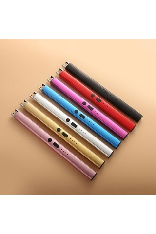 Pazly Gold Rose Safe Electric Spark Starter With Double Safety Keys, Flameless Camping Gas Stove Altın - Pembe