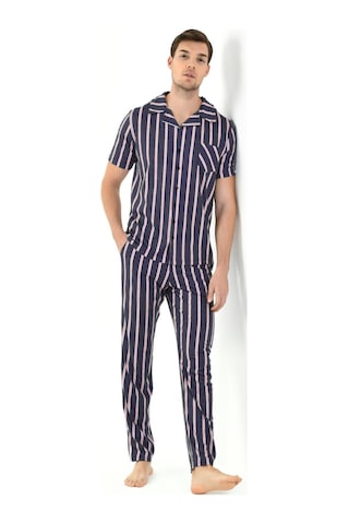 Yeni İnci Önden Düğmeli 3'lü Erkek Pijama Takım Epj802 001