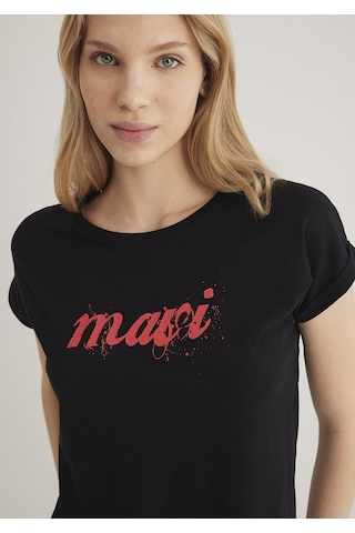 Mavi - Mavi Logo Baskılı Siyah Tişört 166422-900 Siyah
