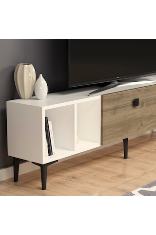 Sole Tv Ünitesi Beyaz Ceviz
