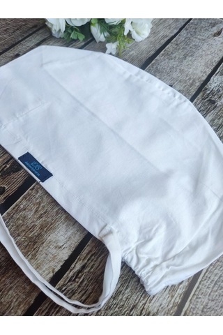 Tesettür Beyaz Tek Renk Cerrahi Bone Doktor Hemşire Sağlıkçı Bonesi Geniş Kesim