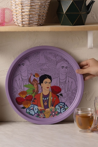Karaca Frida Metal Yuvarlak Tepsi 35 Cm