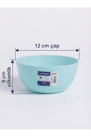 Cam Dıwalı Turkuaz 6 Lı Çorba Kase -12 Cm