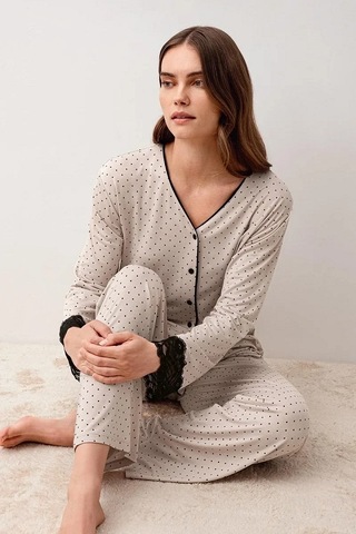 Artış Collection Artış 20207 Bayan Pijama Takımı Bej