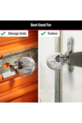Master Lock Anahtarlı 40d Paslanmaz Çelik Discus Asma Kilit, Gümü