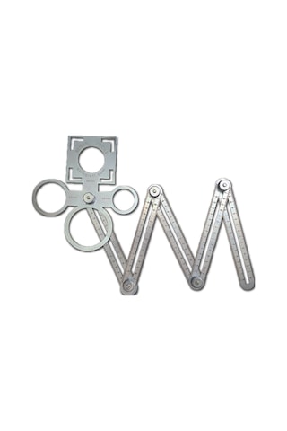 Benan Tools Çok Fonksiyonlu Delik Şablon Cetveli 94 cm