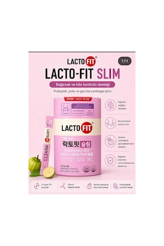 Lacto-fit Diet Probiyotik, Çinko Ve Garcinia Cambogia İçeren Takviye Edici Gıda 60 Saşe 120 G