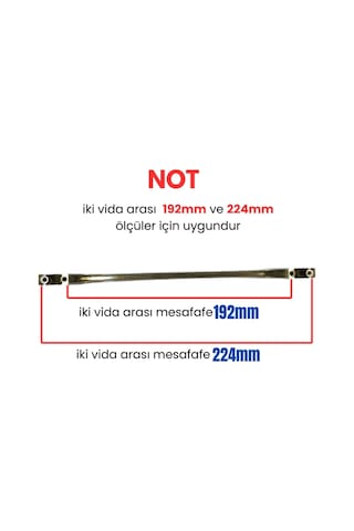 4 Adet Ezgi Krom Metal Mobilya Kulpu 192mm - 224mm Krom