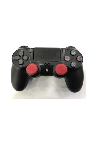Kontorland PS4 Uyumlu Ps3 Analog Koruyucu Lastik 4 Lü Kırmızı