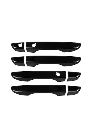 Youtek Honda Civic 10. Nesil 2016-2021 Sağ Sürücü Fc1/fk7/fk8 Akıllı Kapı Kolu Kapağı - Siyah Boyalı Abs Malzeme