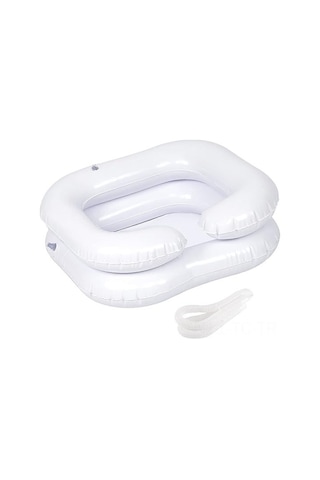 Skycity Pvc Hasta Bakımı Şampuan Tepsisi - Yatak Üstü Kolay Şampoo Alma, Inflatable Deflatable, Yaşlı Ve Engelleyici Kullanıma Uygun Diğer