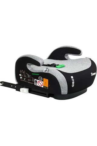 Yoyko Isofix Bağlantılı Oto Koltuğu Yükseltici Booster 15-36 Kg Gri Kumaş Malzeme İle Ultra Konfor