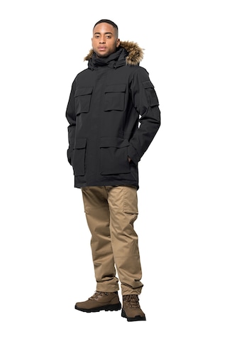 Jack Wolfskin Glacier Canyon Erkek Su Geçirmez Parka Siyah