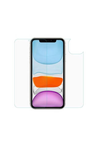 Apple iPhone Uyumlu 11 6.1'' Ön + Arka Nano Cam Ekran Koruyucu