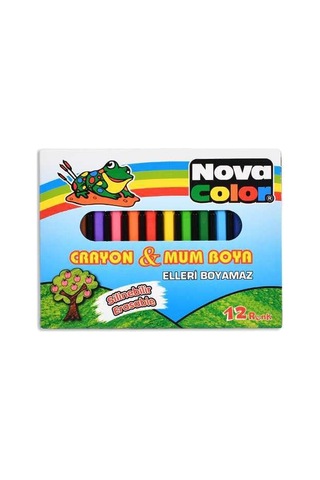 1112 Crayon&mum Boya 12 Li Çok Renkli