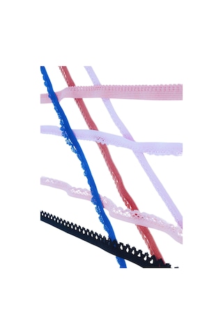 Çamaşır Lastiği Dantelli 1 Cm 1 Metre Siyah