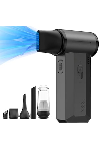 F72 130000 Rpm Mini Şarjlı Araç Süpürgesi Turbo Fanlı 4000 Mah