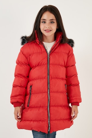 Lela Içi Peluş Astarlı Çıkarılabilir Kapüşonlu Suya Dayanıklı Kız Çocuk Mont 5761910 Kırmızı