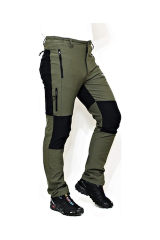 Mudwill Likralı Erkek Trekking Pantolon Hiker300 Haki Yeşil