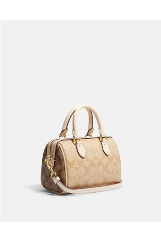 Coach Mini Rowan Crossbody Kadın Çanta Krem - Kahverengi