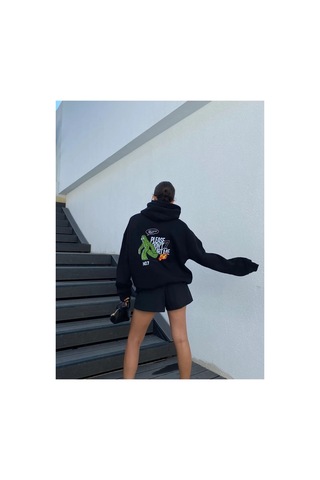 Prtnc Protonic Oversize Sweatshirt Please Dont Hurt Me Siyah Siyahdont