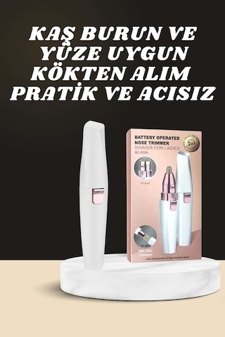 Northcity Kulak Burun Ve Yüz Epilasyon Aleti Ve Masaj Seti - Şarjlı Titreşimli Yüz Temizleme & Epilasyon
