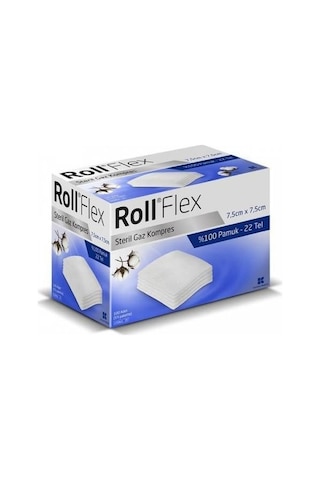 Roll Steril Gaz Kompres 7.5Cm X 7.5Cm 100'Lü 22 Tel 5 Kutu