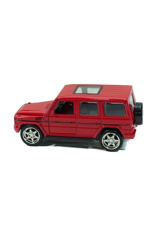 Metal Mercedes G63 Çek Bırak Model Araba Kırmızı 12 Cm