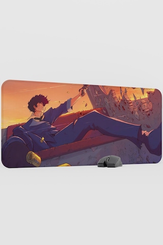 Cowboy Bebop Anime V5 - 90x40 Xxl Gaming Gamer Kauçuk Kaymaz Taban Mouse Pad Fare Altlığı
