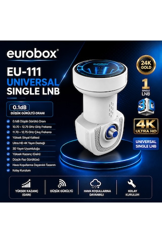 Eurobox Eu-111 Tekli Universal 4k Uydu Lnb