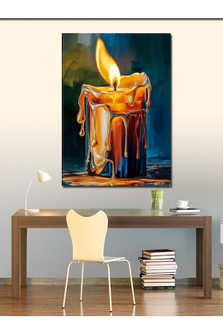 Kanvas Tablo Eriyen Mum 50cmx70cm