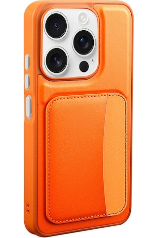 Xiaomi Redmi 15c Kılıf Kartlıklı Zore X-kart Silikon Kapak Turuncu
