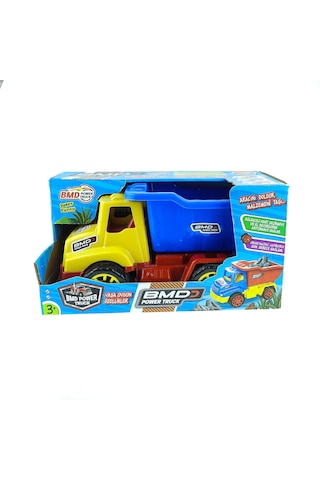 Oyuncak Damperli Kamyon - 25x15x13 Cm - Çocuk İnşaat Aracı Açık Mavi