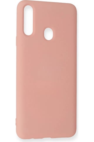Gld-spt- Newface Samsung Uyumlu Galaxy A20s Kılıf Nano İçi Kadife Silikon - Pudra