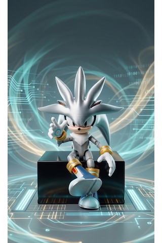Silver Sonic Figür Oyuncak Hareketli Eklemli Pozlanabilir 20 Cm
