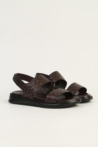 Pierre Cardin Hakiki Deri Kahve Erkek Sandalet Pc-7334 Kahverengi
