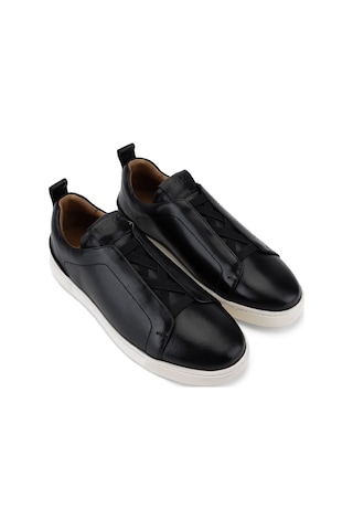Tamer Tanca Erkek Hakiki Deri Siyah Sneakers & Spor Ayakkabı 1093 2805 Erk Ayk Y26 Sıyah