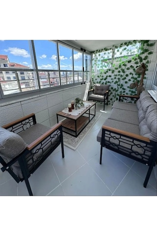İnci Balkon-bahçe-kafe Çay Seti Koltuk Oturma Takımı-oturma Grubu Çstakımlazer Cappuccino