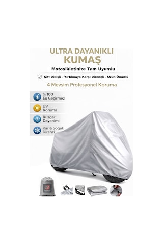 Qj Srk125 R Motor Brandası,motosiklet Brandası Gri Renk Kar Su Yağmur Geçirmez,motor Örtüsü,motor Çadırı,motorsiklet Brandası Coverplus Kalitesiyle