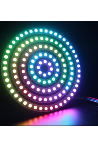 Ws2812b Matrix Ekran Rgb Led Ayrı Ayrı Adresli 8 Led Halka Led Matrix Dijital Esnek Ekran 5 Volt