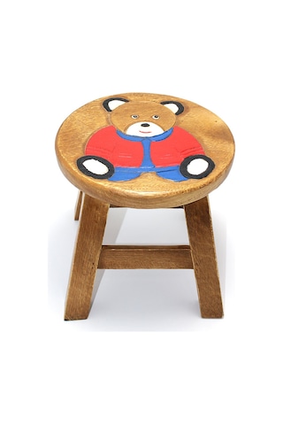 River World Büyük Boyutta Tabure Çocuklar İçin Kahverengi