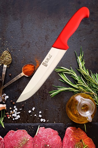 Mutfak Bıçak Seti Sebze Ekmek Bıçağı Red Serisi 6 Parça