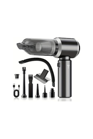 Fochsia Grey 18000pa Güçlü Araç El Süpürgesi 100w Yüksek Güçlü Islak Kuru Hacımlı Pil