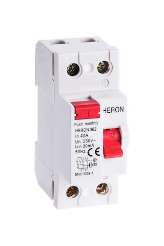 HERON 2X40 300 Ma KAÇAK AKIM RÖLESİ HERON 2X40 300 Ma KAÇAK AKIM RÖLESİ
