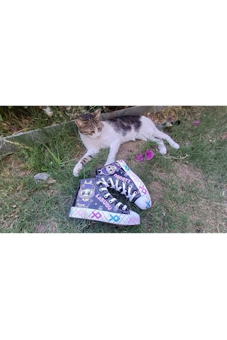 Scarpe Magiche Labubu Sneaker Kız Çocuk Ayakkabı 31-35 Numara Arası Işıksızdır Siyah