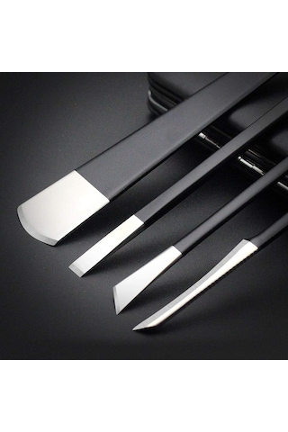 Pedikür Bıçağı Seti, 4 Adet Profesyonel Paslanmaz Çelik Batık Tırnak Bıçağı Aletleri Saklama Çantası Tırnak Bıçakları Ayaklar İçin Tırnak Eti Temizleyici Batık Tırnak Düzeltme Pedikür Aletleri Seti Çok Renkli